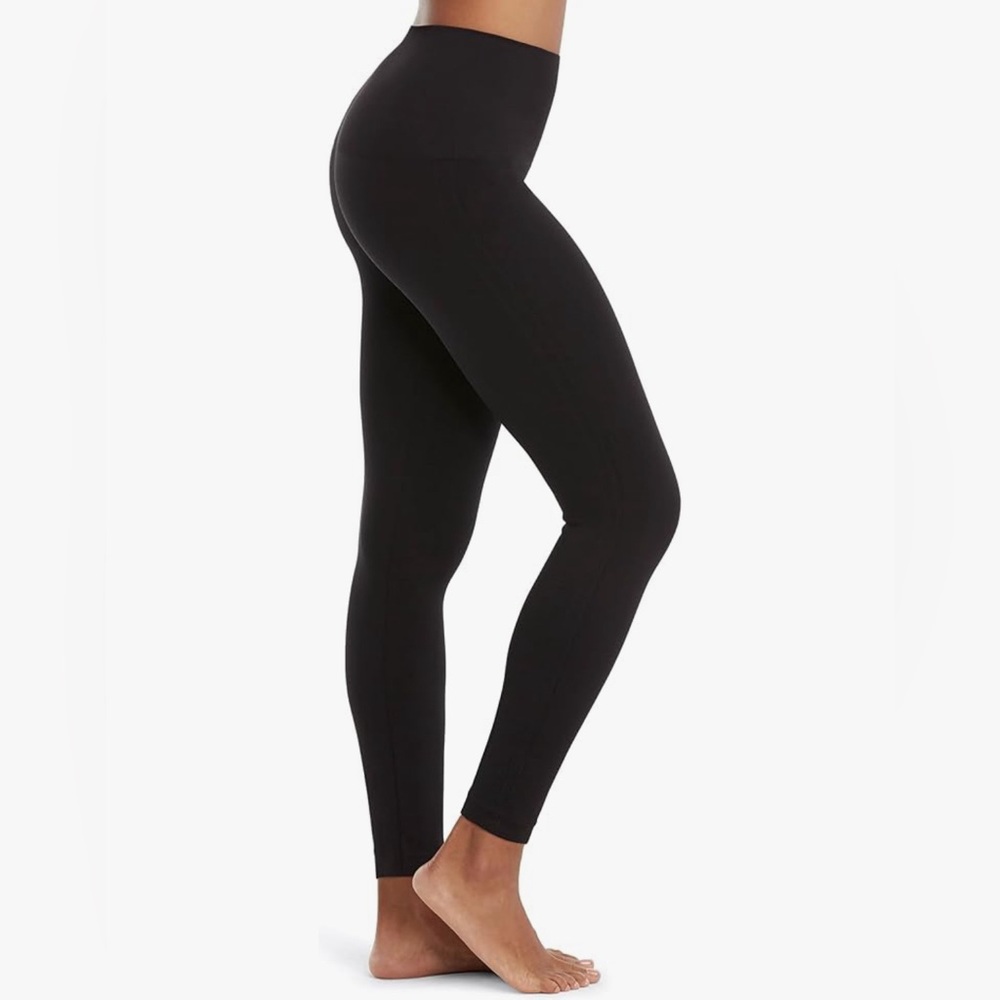 SPANX Look At Me Now Seamless Black Leggings